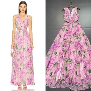 ASTR The Label Noya Dress in Pink Floral-M
Floral Pink Maxi Dress